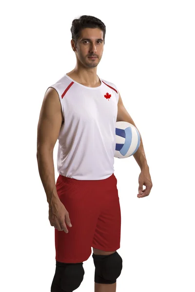 Jugador profesional de voleibol canadiense con pelota . —  Fotos de Stock