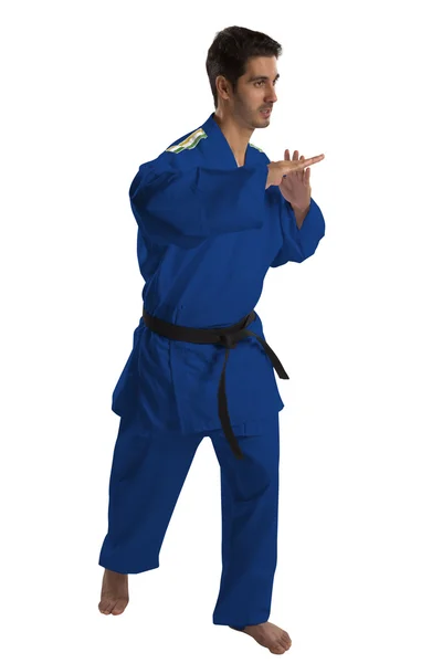 Judo fighter from Brazilian country. — Stock Photo, Image