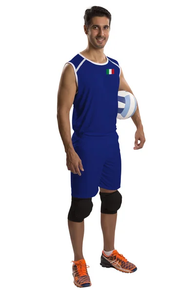 Professional Italian Volleyball player with ball. — Stock Photo, Image