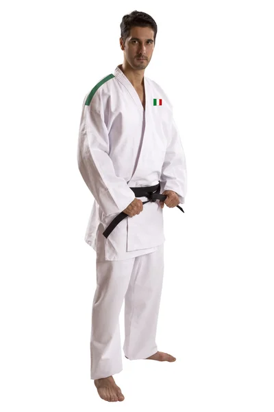 Combattente judo italiano — Foto Stock