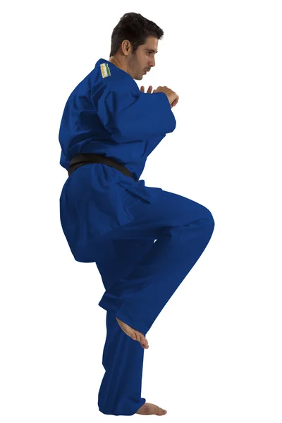Judo vechter van Braziliaanse land. — Stockfoto