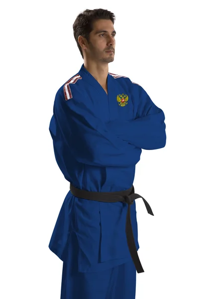 W judo rosyjski myśliwiec — Zdjęcie stockowe