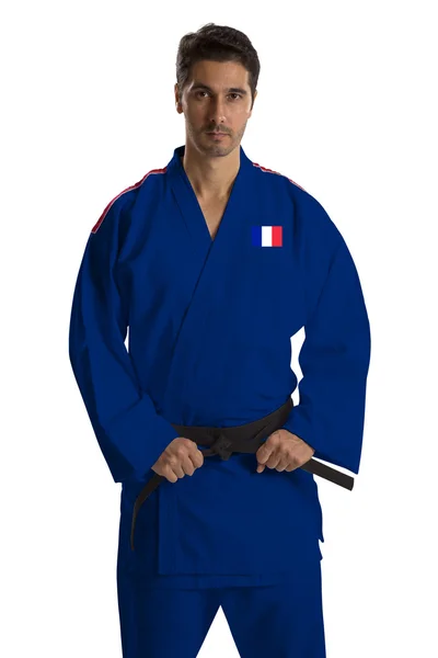 W judo francuski myśliwiec — Zdjęcie stockowe