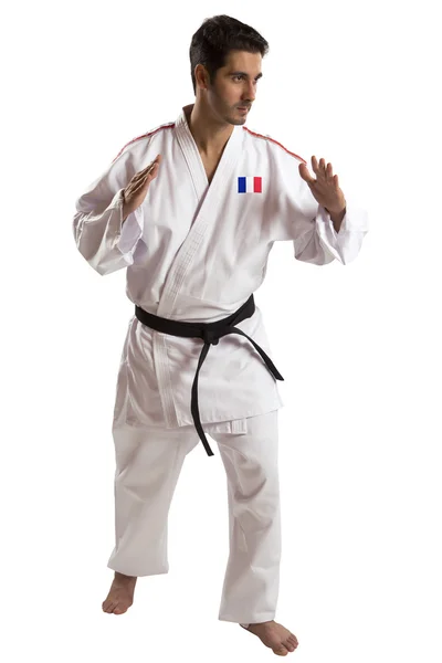Combattente judo francese — Foto Stock
