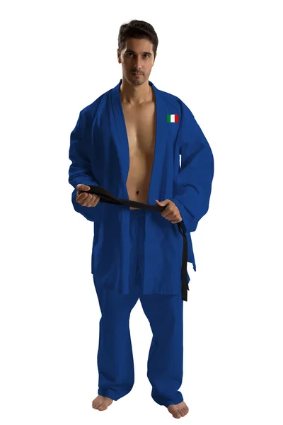 Italian judo fighter — Stock Photo, Image