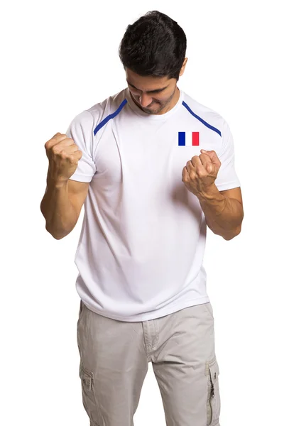 Francuski fanów piłki nożnej z okazji w tle — Zdjęcie stockowe