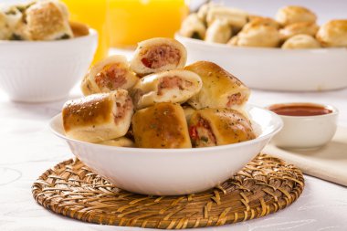 Brezilyalı aperatif. jambon ve peynir aperatifler bölümü.