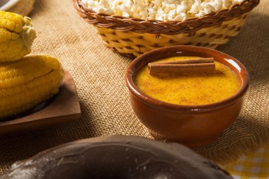 Mısır Curau - yeşil Mısır - lezzetli ve ucuz tipik gıda - typi