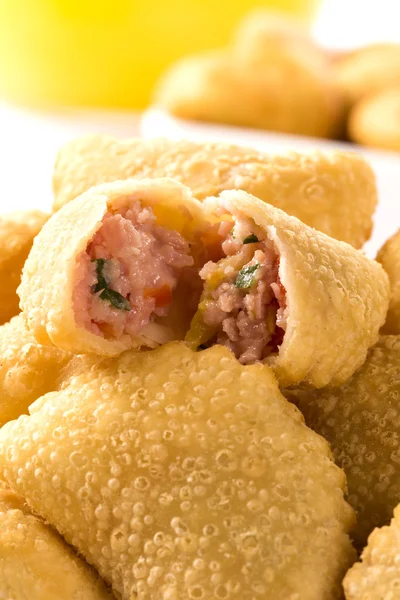 Brazilian snack. Ham and cheese pastry. — Stock Photo, Image