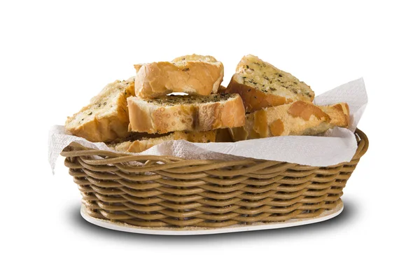 Cesta de pan deliciosa . — Foto de Stock
