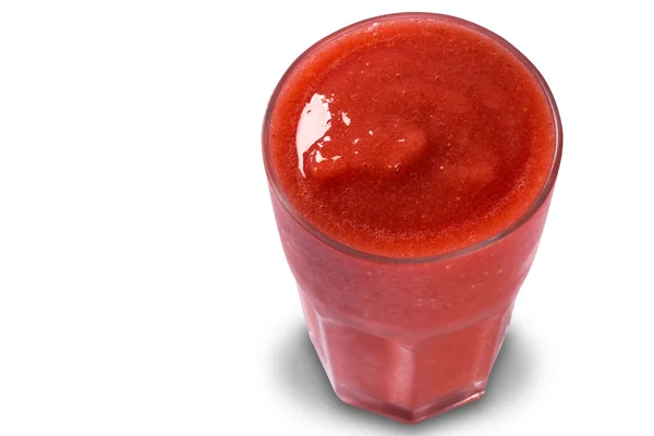 Smoothies de baies rouges sur fond blanc — Photo