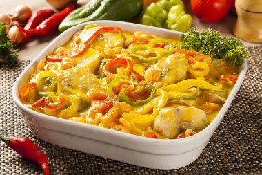 Moqueca de peixe denilen geleneksel Brezilya çanak