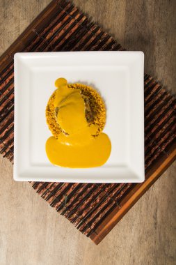 manyok un ile ızgara balık