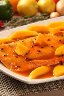 Tutku meyve ile Somon.