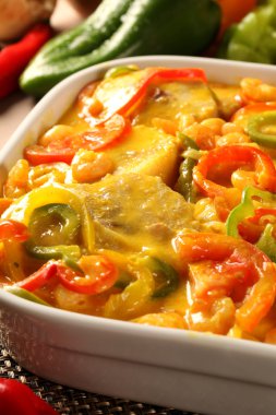 Moqueca de peixe denilen geleneksel Brezilya çanak