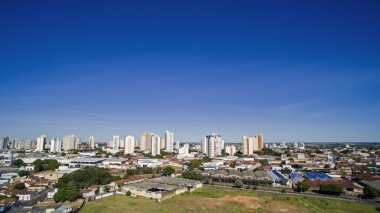 Aracatuba şehir Sao Paulo devlet Brazi olarak havadan görünümü
