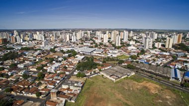 Aracatuba şehir Sao Paulo devlet Brazi olarak havadan görünümü
