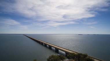 Havadan görünümü ile sao paulo st mato grosso devlet sınır Köprüsü