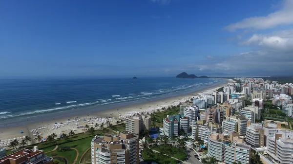 Letecký pohled na pláž Riviera de São Lourenço (Riviera beach - St. — Stock fotografie