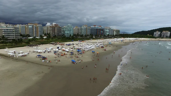 Letecký pohled na pláž Riviera de São Lourenço (Riviera beach - St. — Stock fotografie