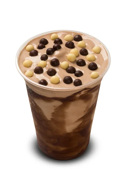 Chocolate Milk Shake aislado sobre fondo blanco — Foto de Stock