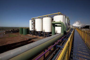 şeker kamışı endüstriyel değirmen işleme tesisi Brezilya