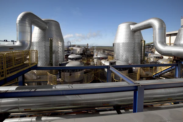 Planta de procesamiento de caña de azúcar en Brasil — Foto de Stock