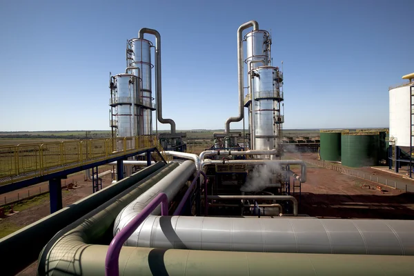 Planta de procesamiento de caña de azúcar en Brasil — Foto de Stock