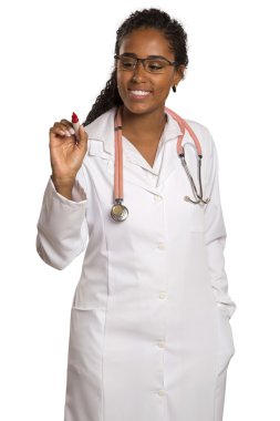 siyah doktor şeffaf cam üzerine yazma