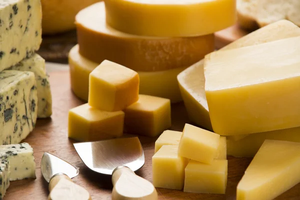 Assorted cheeses — Stock Photo, Image