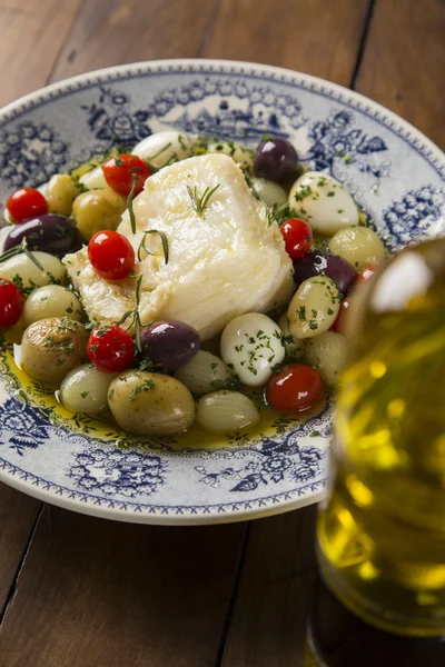 Portugisiska maträtt Bacalhau do Porto — Stockfoto