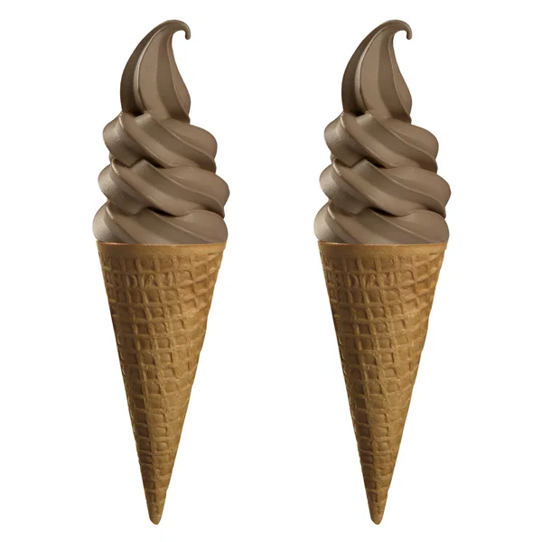 Ice Cream in white background — Stock Photo, Image