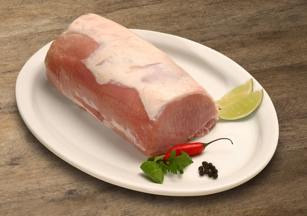 Pork tenderloin with herbs — Stock Photo, Image