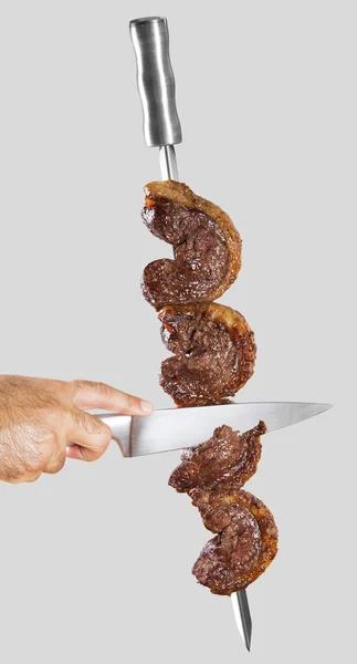 Spit roast sirloin — Stock Photo, Image