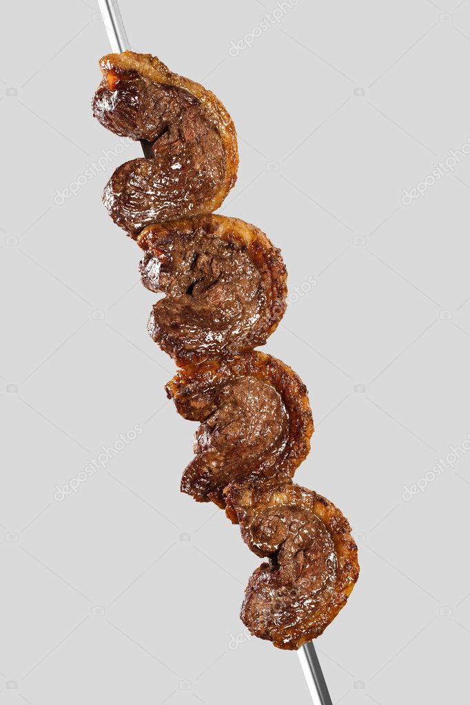 Spit roast sirloin — Stock Photo © Paulovilela #95448930