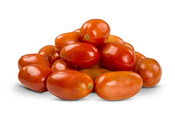 Some tomatoes over a white background — Stock Photo, Image