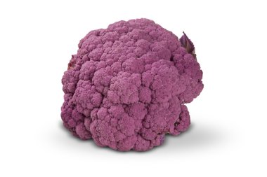 Beyaz bir arka plan üzerinde beyaz bazı karnabahar