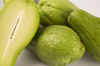 Chayote (Sechium sı) sebze yerel Güney Amerika'ya bir.