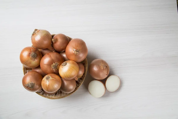 Geassorteerde boerderij verse ajuin. — Stockfoto