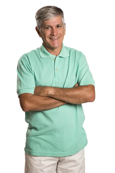 Happy smiling adult man looking at camera with joy and confidence — Stock Photo, Image