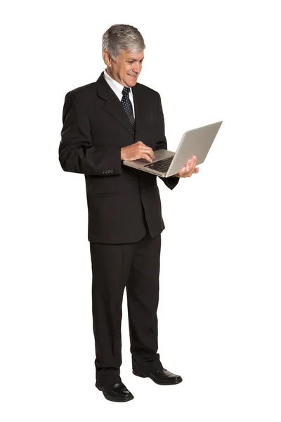 Retrato de un hombre de negocios con una tablet . —  Fotos de Stock