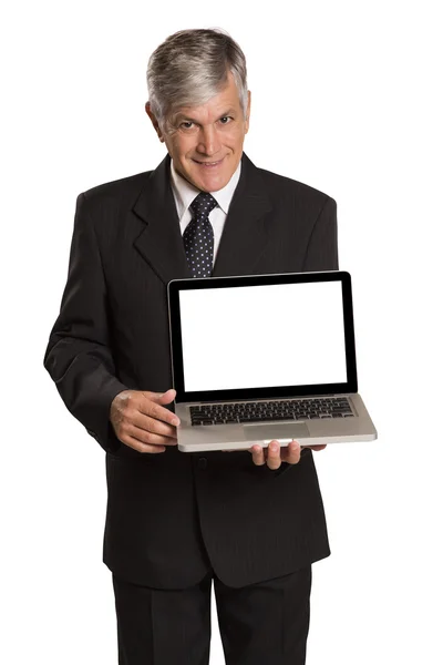 Retrato de un hombre de negocios con una tablet . —  Fotos de Stock