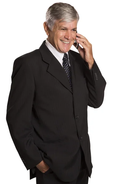 Okouzlující podnikatel telefonování. — Stock fotografie