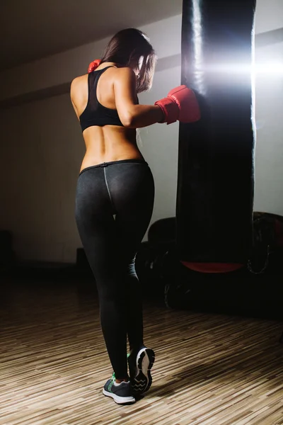 Sexy fighter girl — Stock Photo, Image