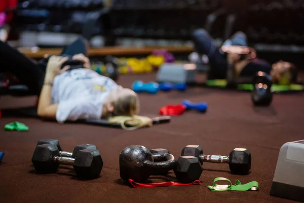 Latihan kelompok tubuh total pelatihan — Stok Foto