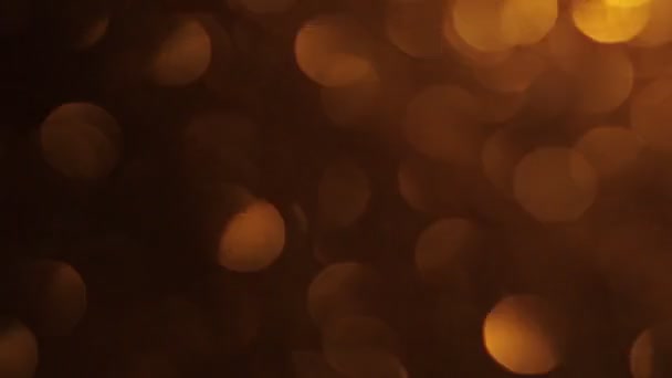 Gold sparkling background bokeh — Stock Video