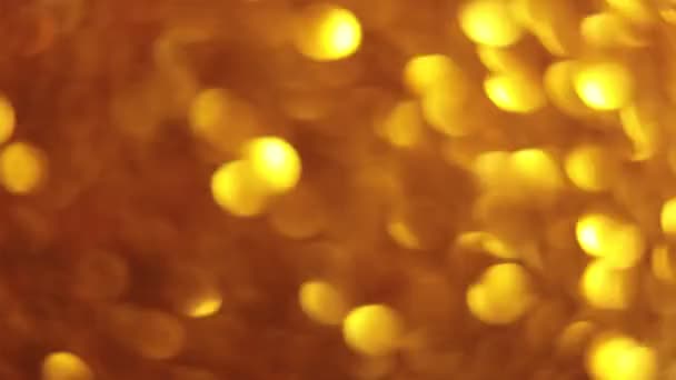 Soyut altın parıltısı arkaplan bokeh — Stok video