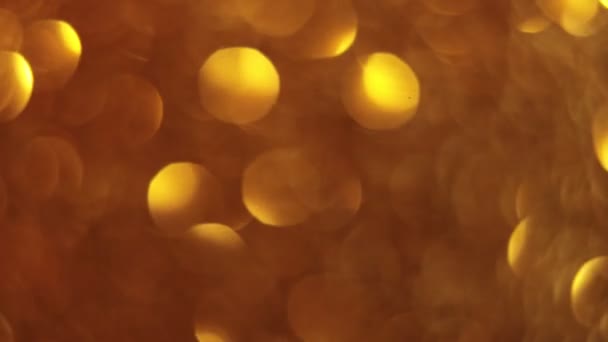 Astratto oro glitter sfondo bokeh — Video Stock