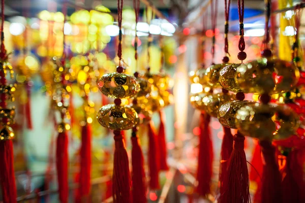 Счастливый фонарь украшения Луны Новый год в Азии — стоковое фото
