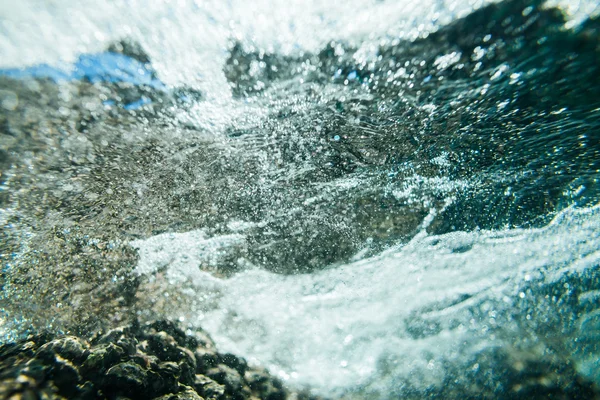 Abstracto bajo el agua burbujas de espuma de mar textura — Foto de Stock